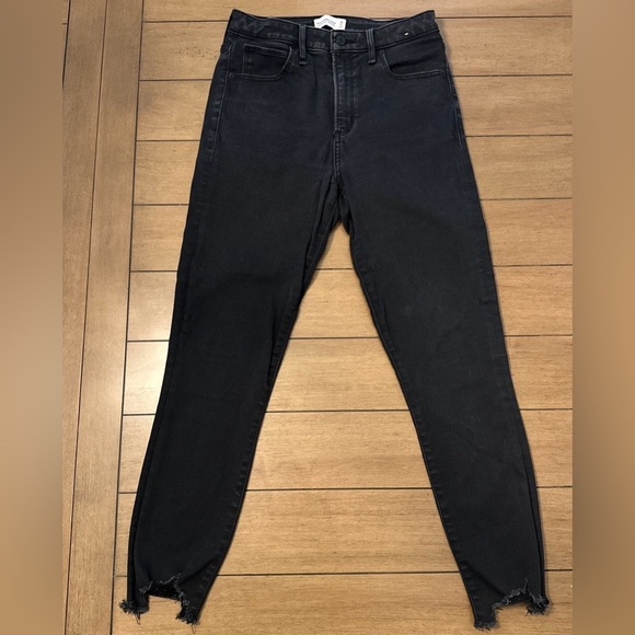Abercrombie & Fitch Women's Jeans Size 28 6R Super Skinny High Rise Black Curve - Picture 9 of 10